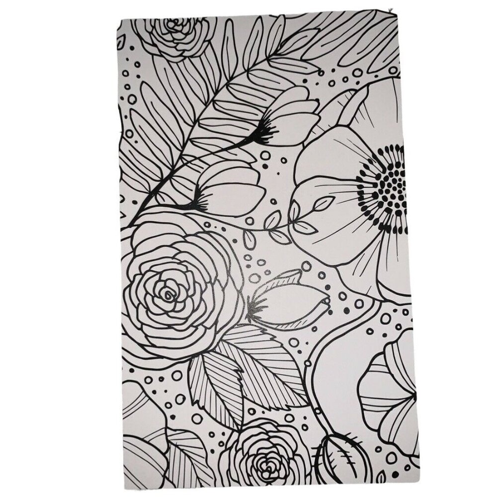 LimeLife Dashboard A5 Black White Coloring Cahier Travelers Notebook Insert
